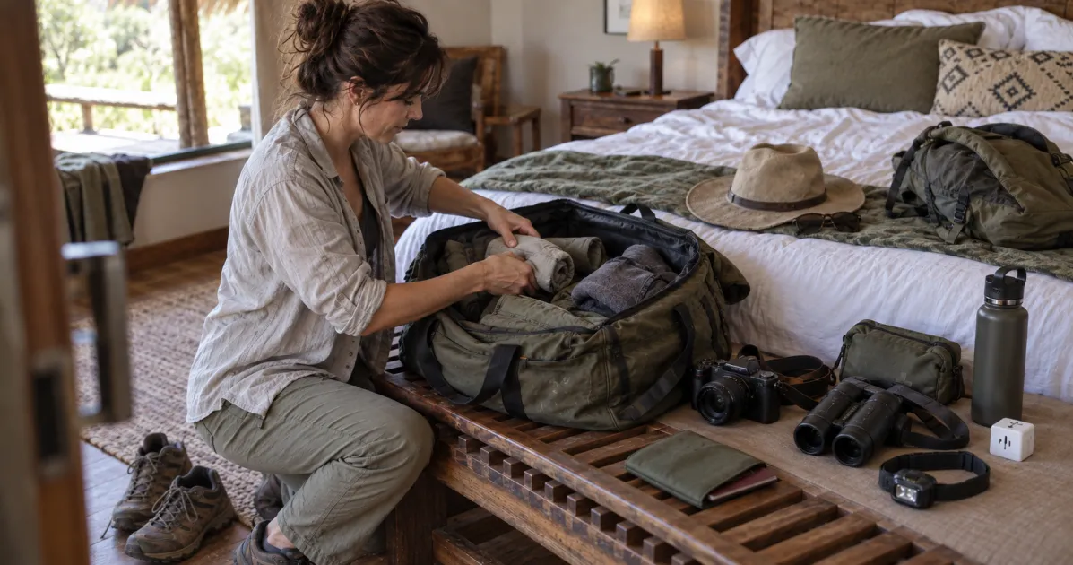 Lista de equipaje para un safari africano: 8 categorías esenciales