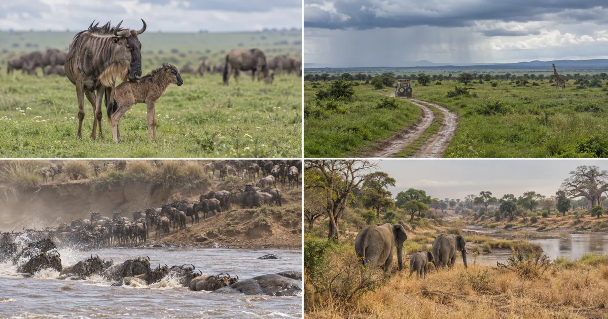 Temporadas de safari en Tanzania, mes a mes