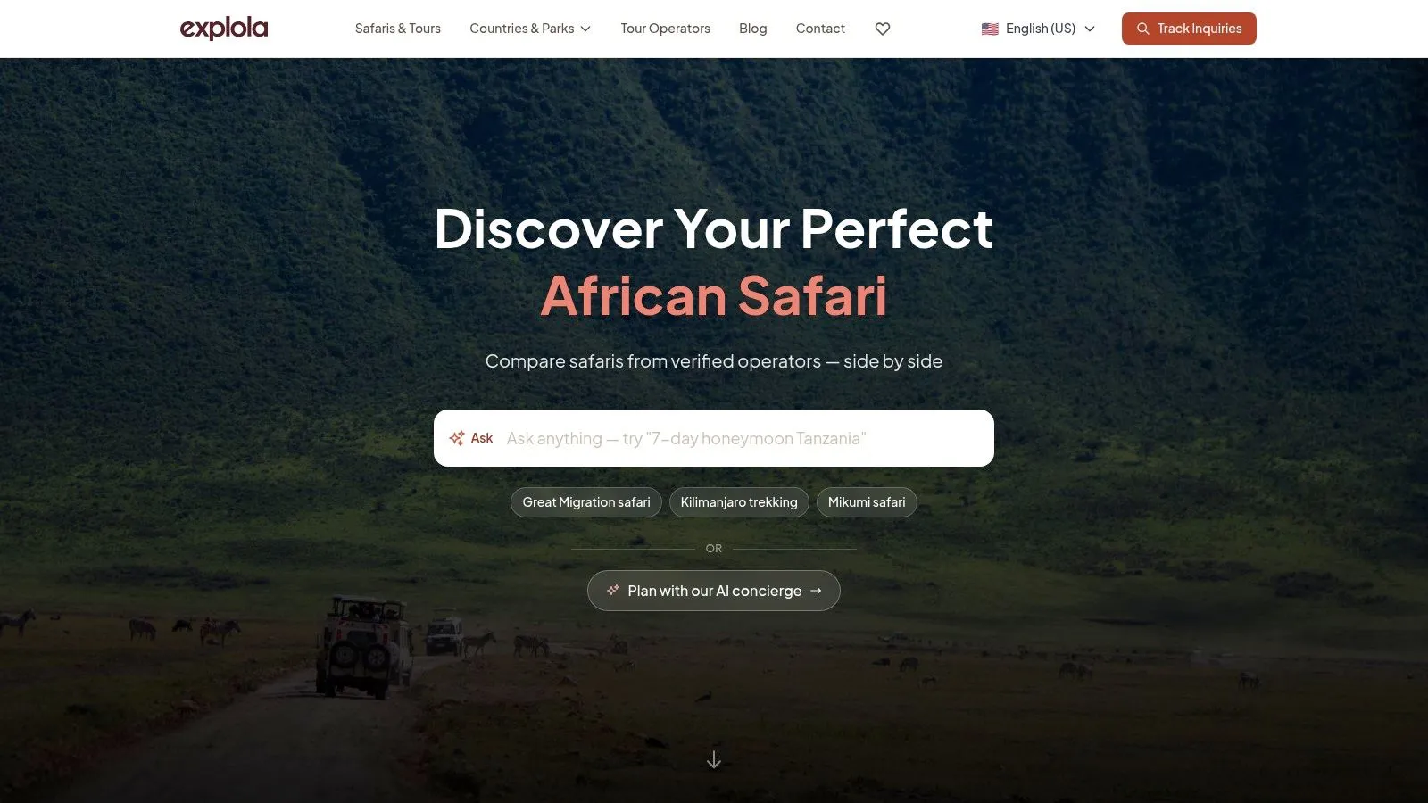 Screenshot from https://explola.com
