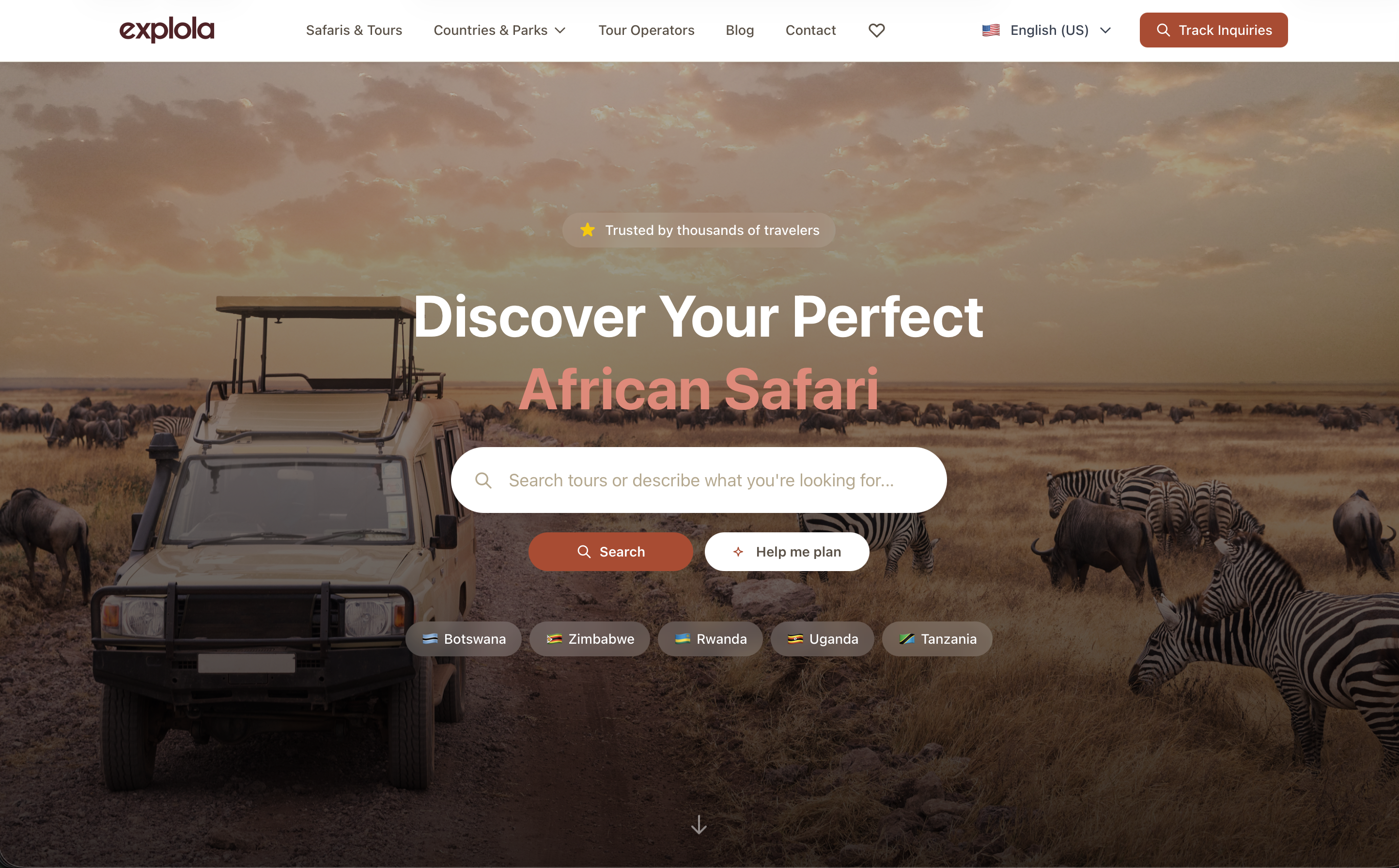 explola.com website homepage